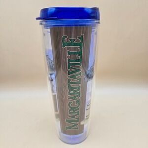 Margaritaville 26 oz Insulated Tumbler Wasting‎ Away Again Blue Lid Made in USA